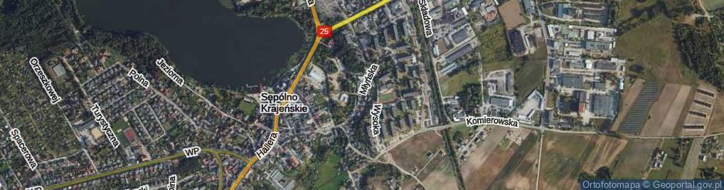 Zdjęcie satelitarne Młyńska ul.